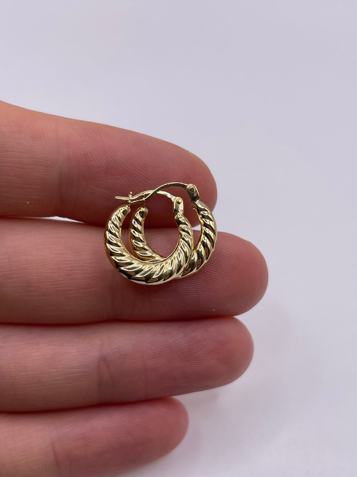 9ct gold Creole earrings