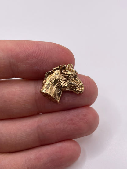 9ct gold horse charm