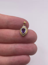 Load image into Gallery viewer, 9ct gold amethyst pendant
