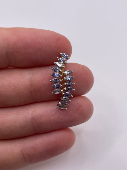 9ct gold tanzanite pendant
