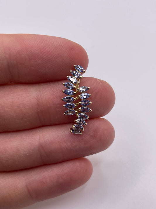 9ct gold tanzanite pendant