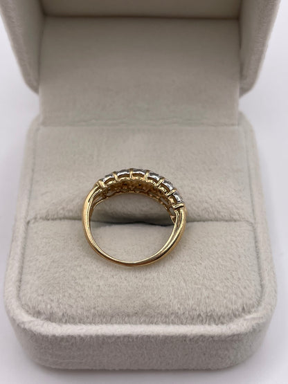 9ct gold diamond ring