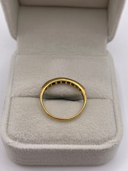 18ct gold ruby and diamond ring
