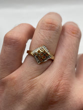 Load image into Gallery viewer, 9ct gold citrine and diamond ring
