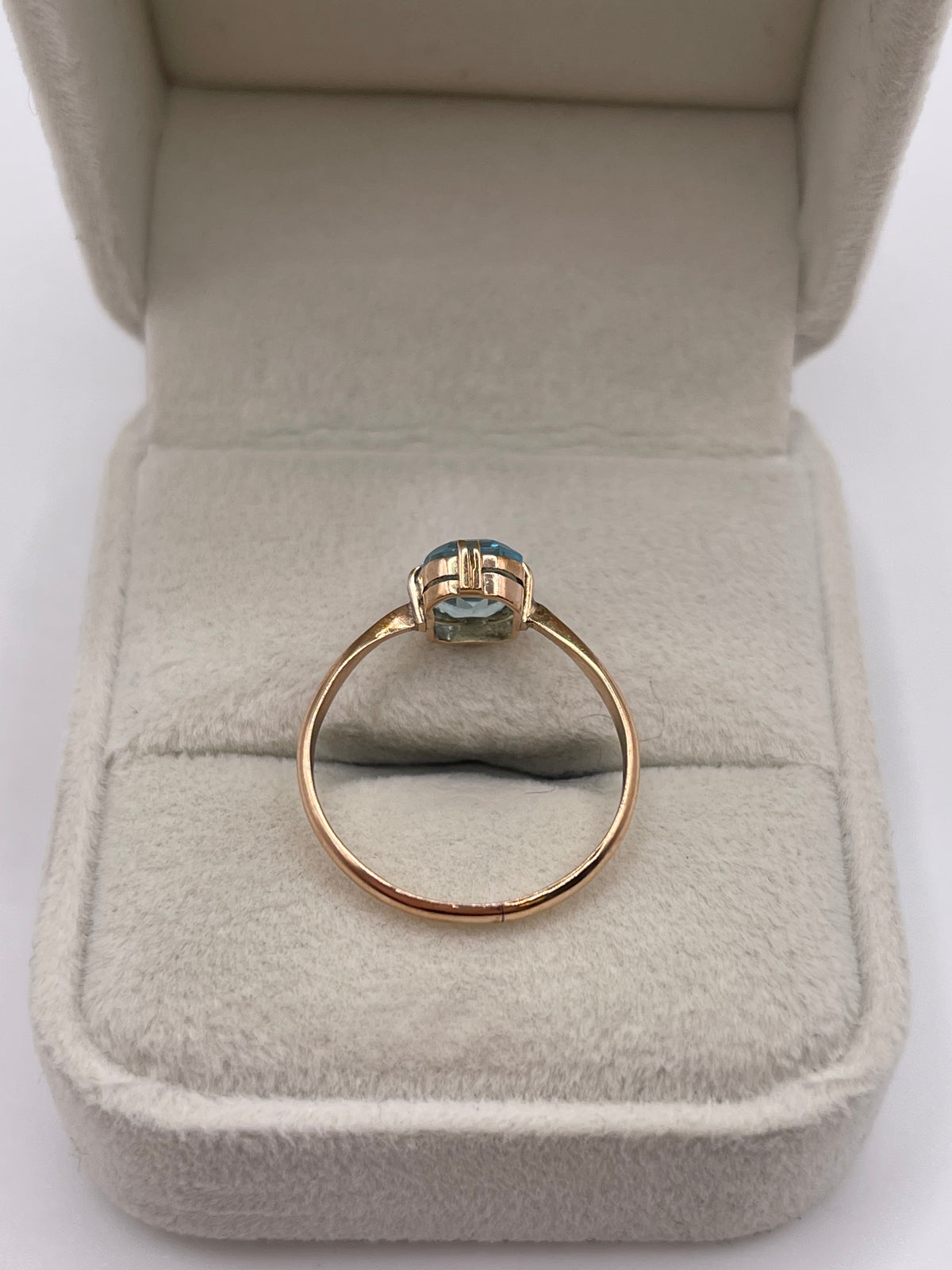9ct rose gold paste ring
