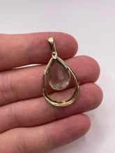 Load image into Gallery viewer, 9ct gold green amethyst pendant
