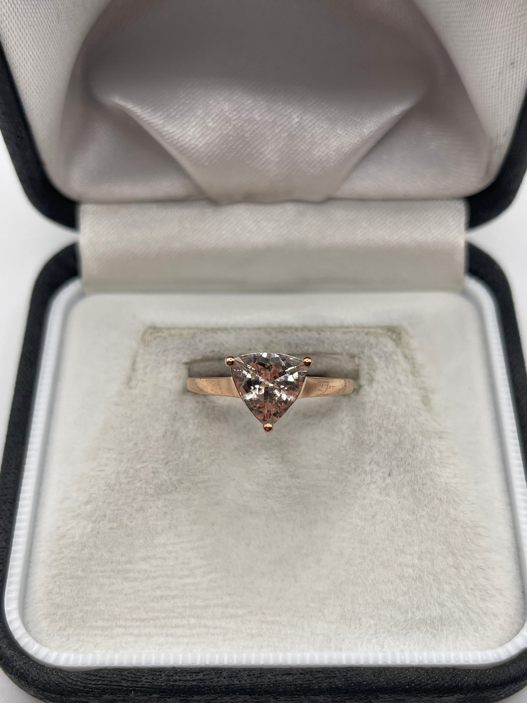 9ct rose gold morganite ring