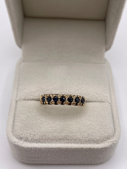 9ct gold sapphire ring