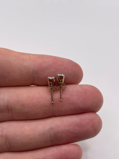 9ct gold diamond earrings