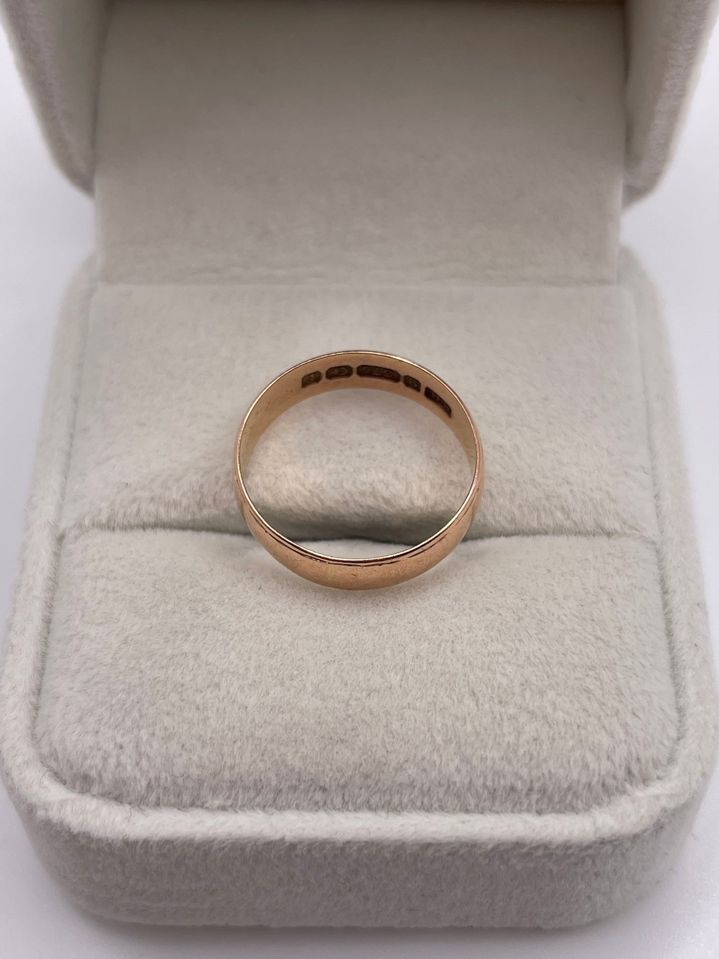 9ct rose gold band