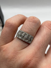 Load image into Gallery viewer, 9ct gold diamond cluster ring
