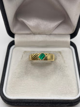 Load image into Gallery viewer, 18ct gold emerald ring
