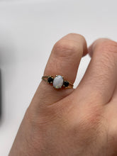 Load image into Gallery viewer, 9ct gold opal and sapphire ring
