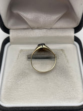 Load image into Gallery viewer, 9ct gold onyx signet ring
