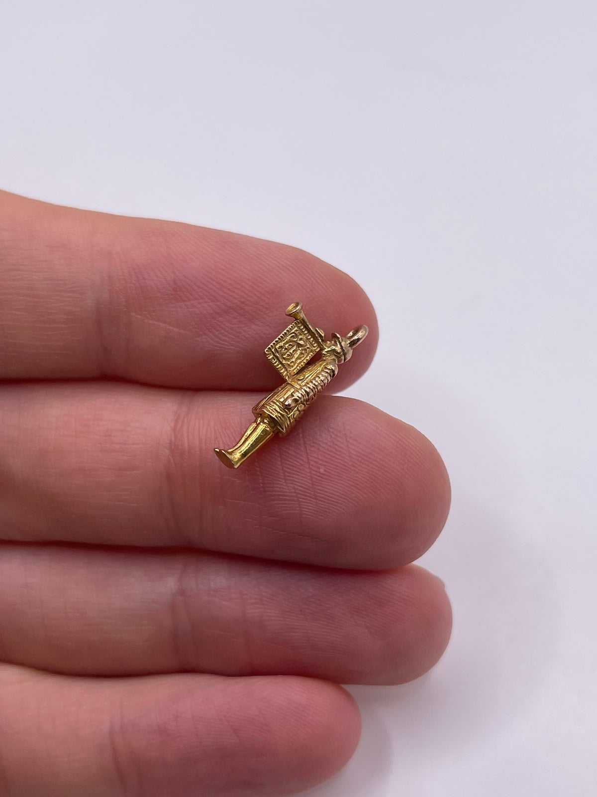 9ct gold bugle boy charm