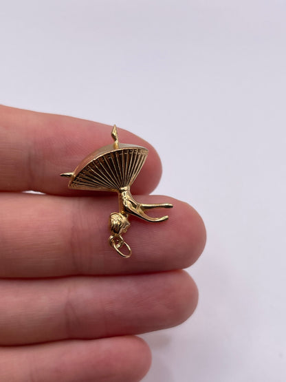 9ct gold dancer charm