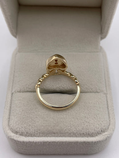 9ct gold padlock ring