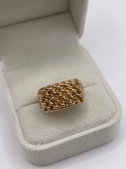 9ct gold keepers ring