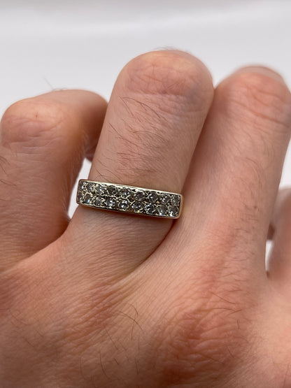 9ct gold diamond ring