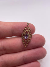 Load image into Gallery viewer, 9ct gold amethyst pendant
