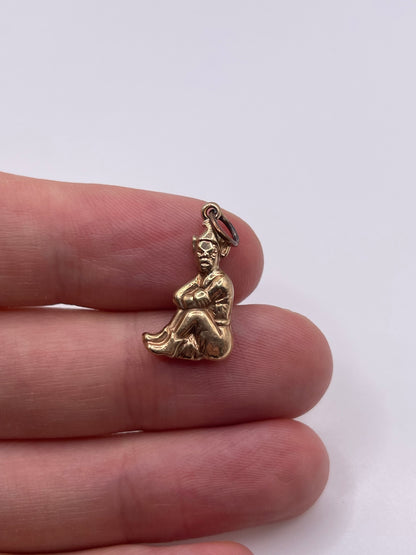 9ct gold pixie charm