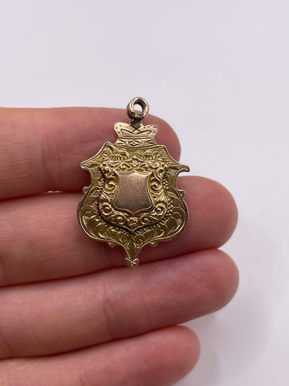 9ct rose gold fob pendant