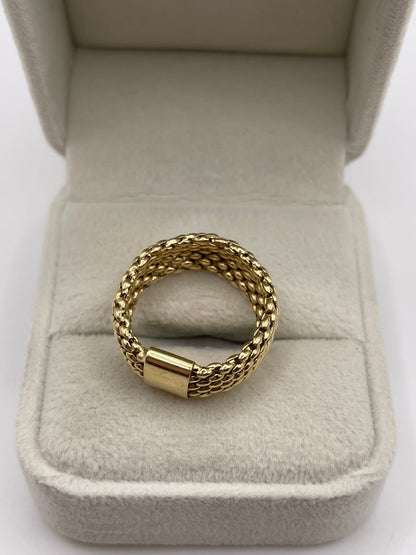 14ct gold flexible ring