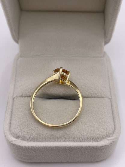 9ct gold citrine ring