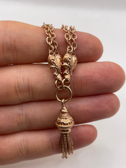 9ct rose gold chain 519