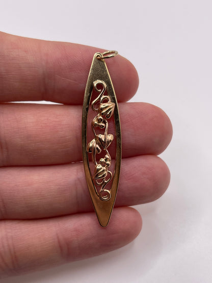 Clogau 9ct two tone gold pendant