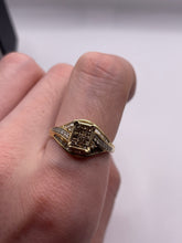 Load image into Gallery viewer, 9ct gold diamond cluster ring
