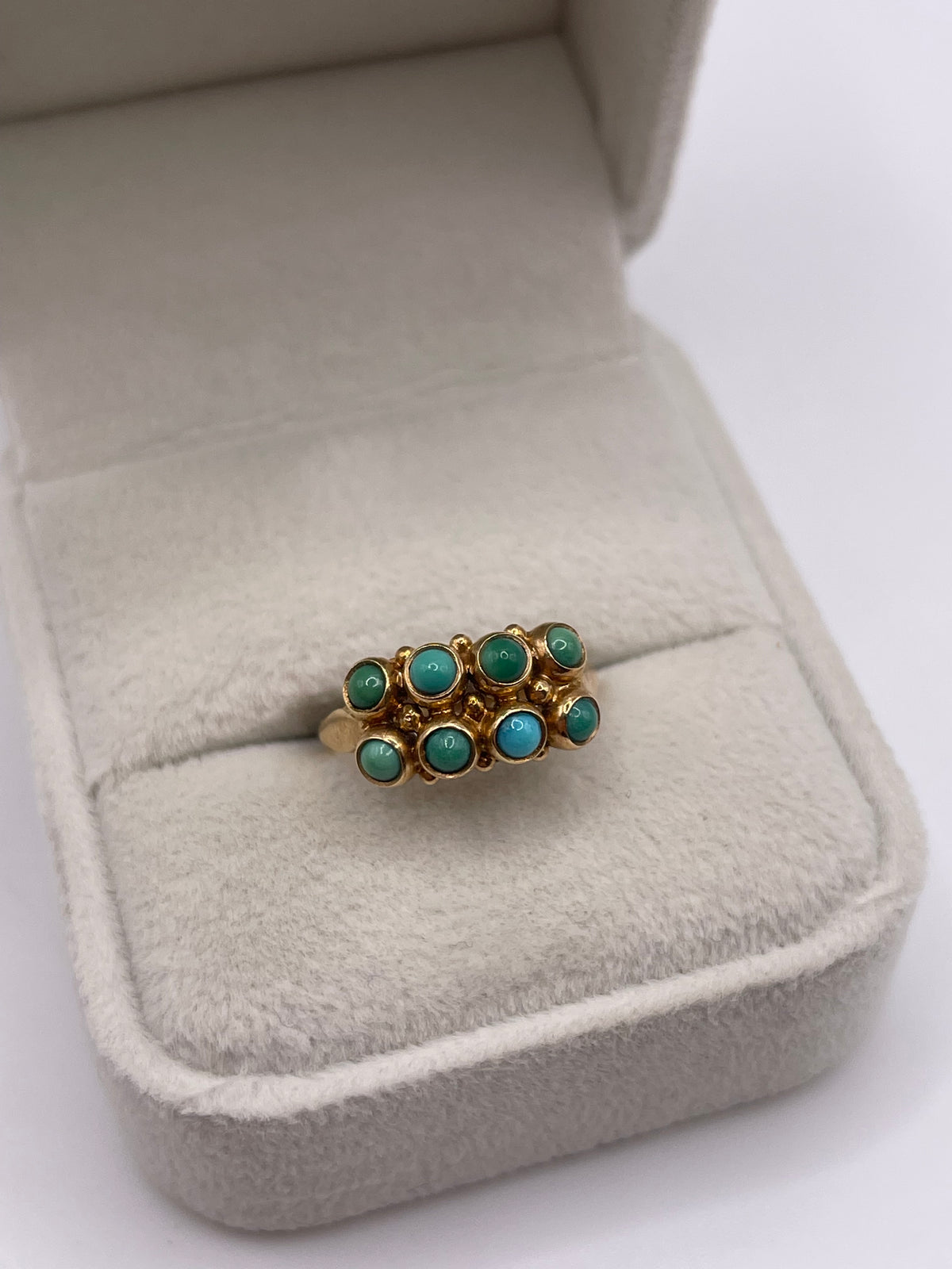14ct gold turquoise ring