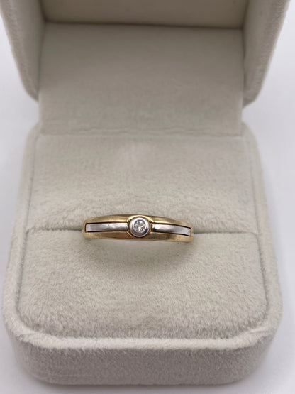 9ct gold diamond ring