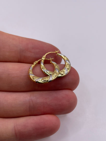 9ct gold Creole earrings