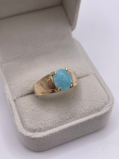 9ct gold gemstone ring