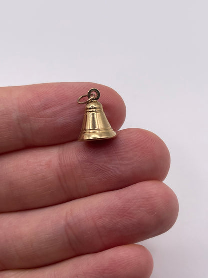 9ct gold bell charm