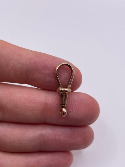 9ct rose gold dog clip B