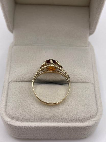 9ct gold citrine ring