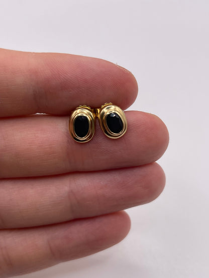 9ct gold sapphire earrings