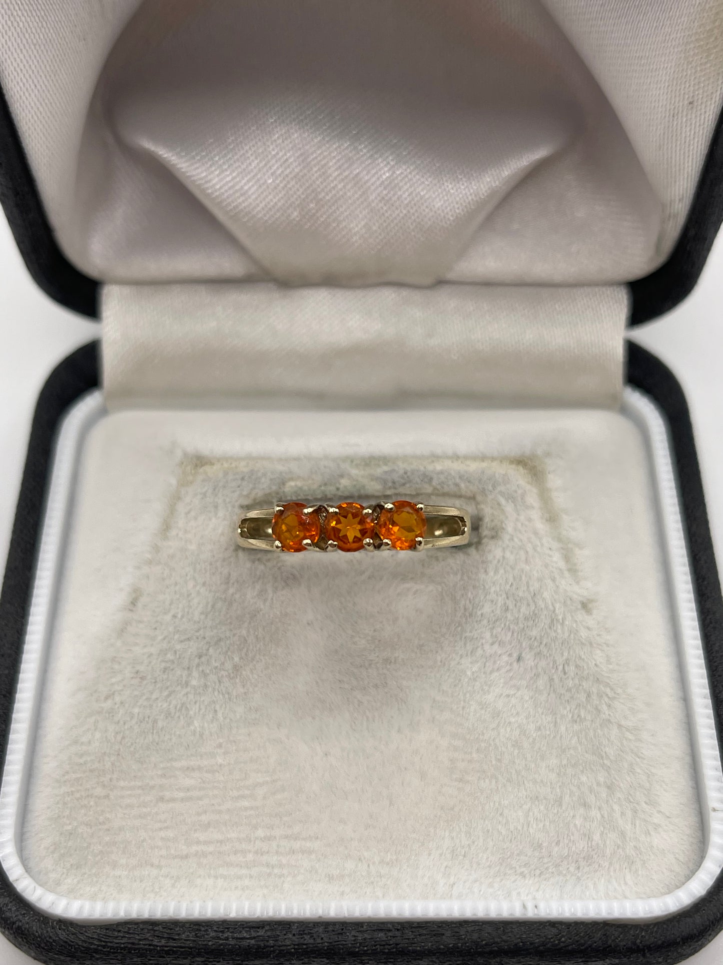 9ct gold fire opal ring