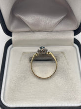 Load image into Gallery viewer, 9ct gold topaz and diamond ring
