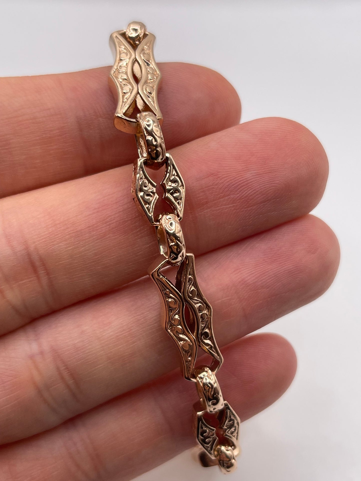9ct rose gold bracelet