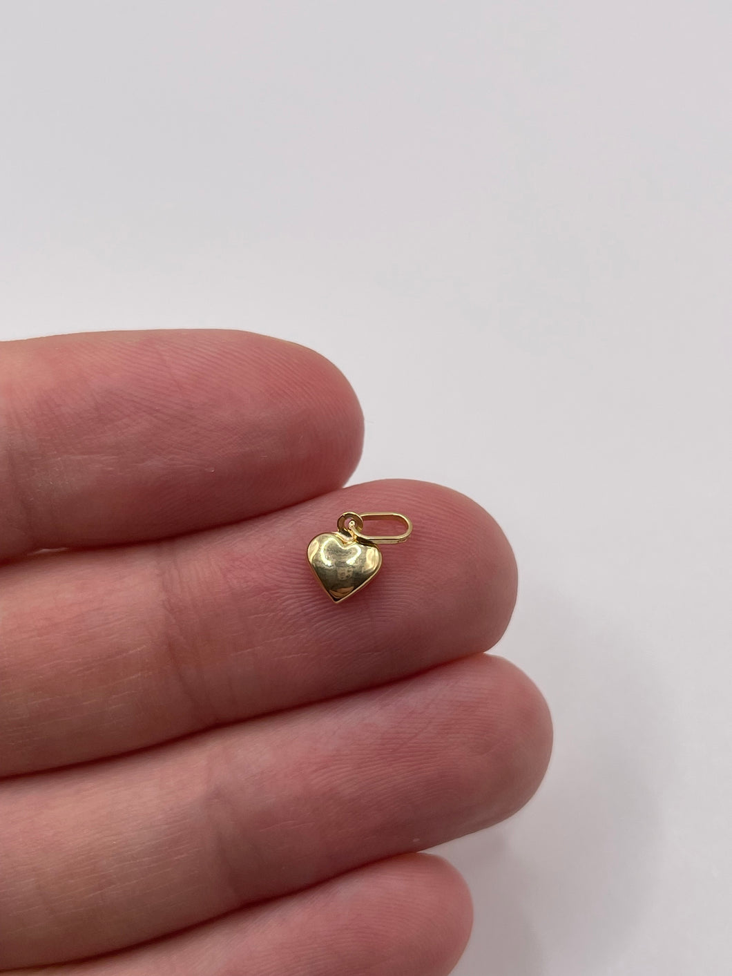 9ct gold heart charm