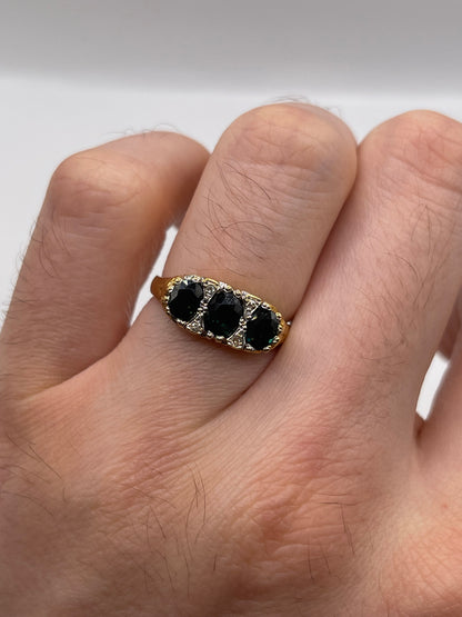 18ct gold sapphire and diamond ring