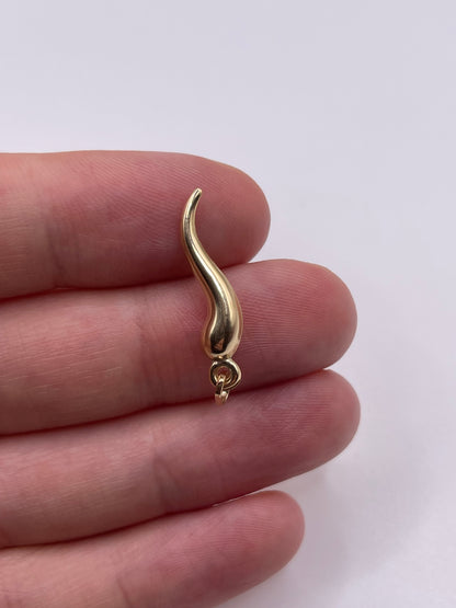 9ct gold horn of plenty charm