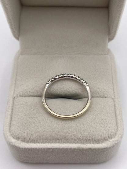 9ct white gold diamond ring