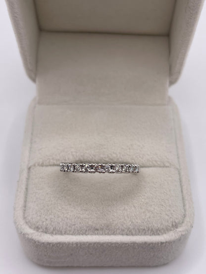 9ct white gold diamond ring