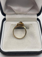 Load image into Gallery viewer, 9ct gold garnet and diamond ring
