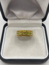 Load image into Gallery viewer, 9ct gold yellow diamond cluster ring
