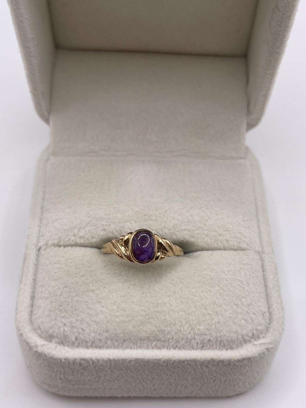 9ct gold blue John ring